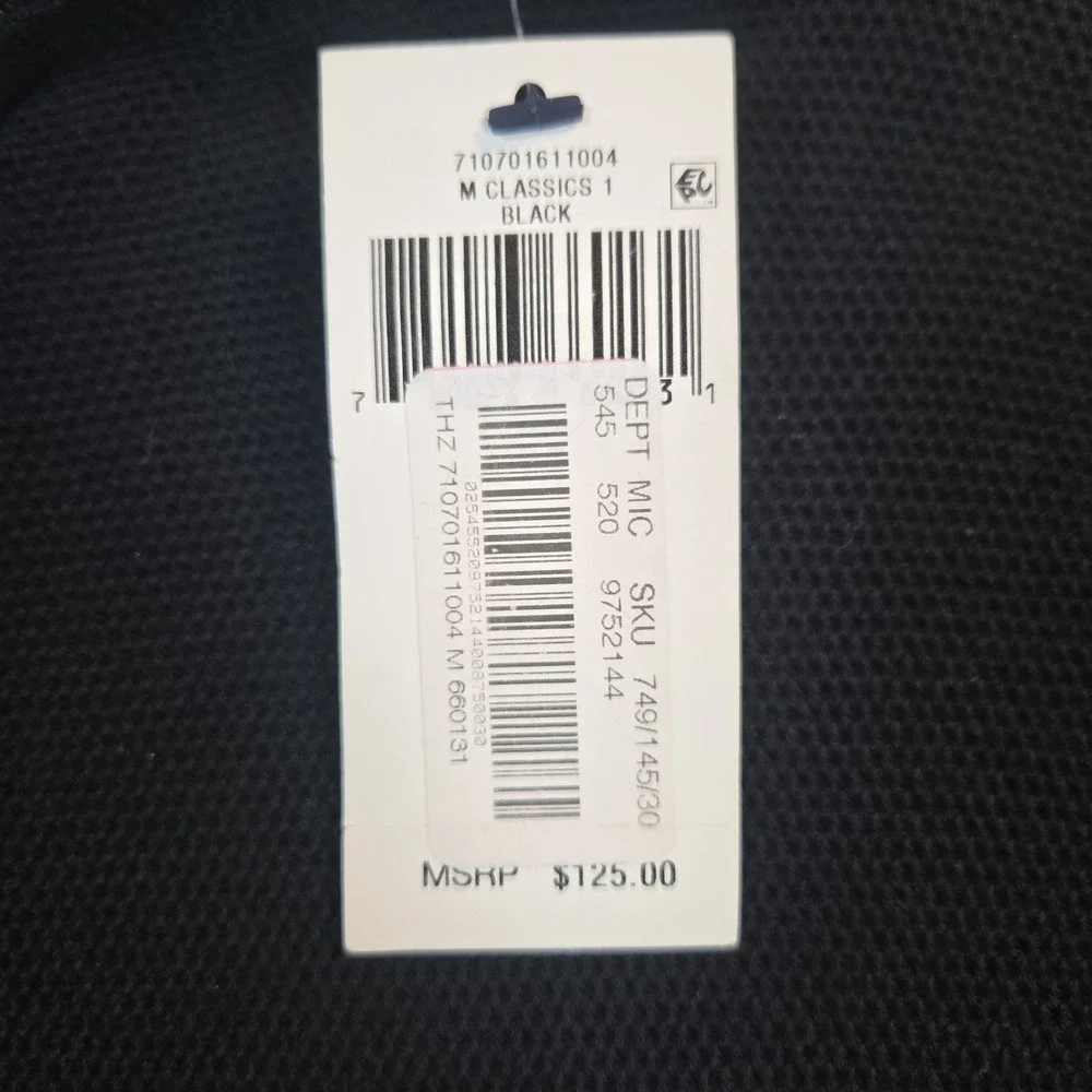 NWT Polo Ralph Lauren Mens Med Black  1/4 Zip Pima Cotton Waffle Knit  Sweater